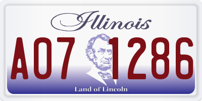 IL license plate A071286