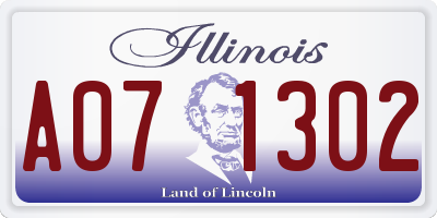 IL license plate A071302
