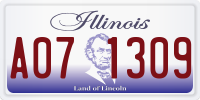IL license plate A071309