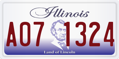 IL license plate A071324