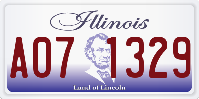 IL license plate A071329