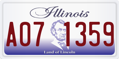 IL license plate A071359