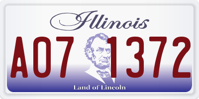 IL license plate A071372