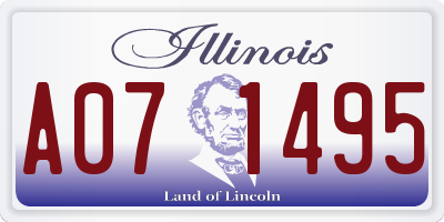 IL license plate A071495