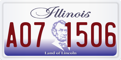 IL license plate A071506