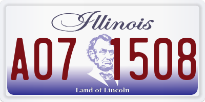 IL license plate A071508