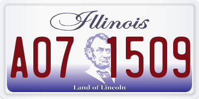 IL license plate A071509