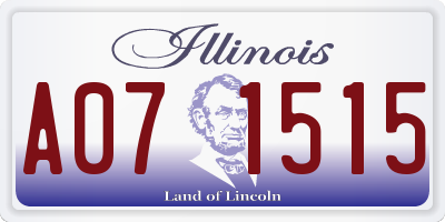 IL license plate A071515