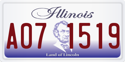 IL license plate A071519