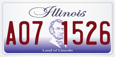 IL license plate A071526