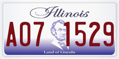 IL license plate A071529