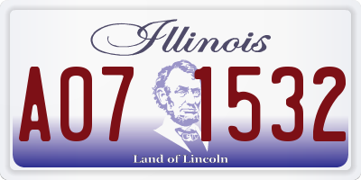 IL license plate A071532