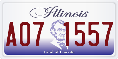 IL license plate A071557