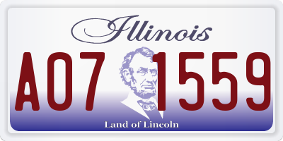 IL license plate A071559