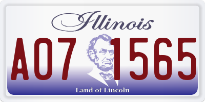IL license plate A071565