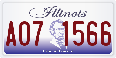 IL license plate A071566