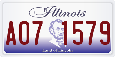IL license plate A071579