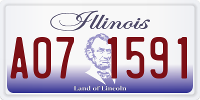 IL license plate A071591