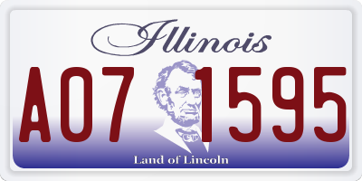 IL license plate A071595
