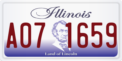 IL license plate A071659