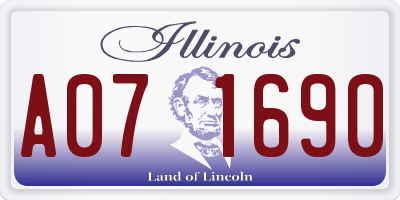 IL license plate A071690