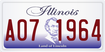 IL license plate A071964