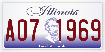 IL license plate A071969
