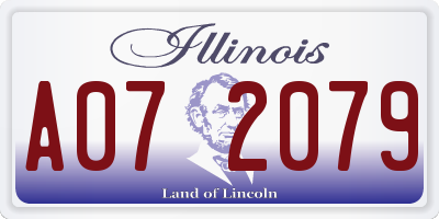 IL license plate A072079
