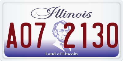 IL license plate A072130