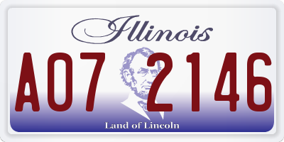 IL license plate A072146