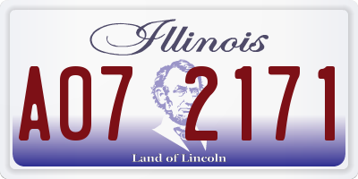 IL license plate A072171