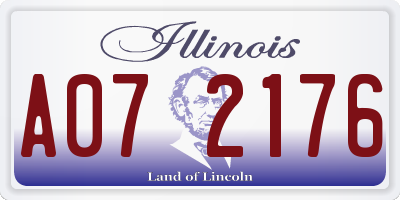 IL license plate A072176