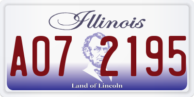 IL license plate A072195