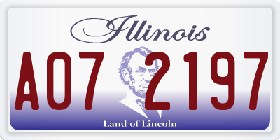 IL license plate A072197