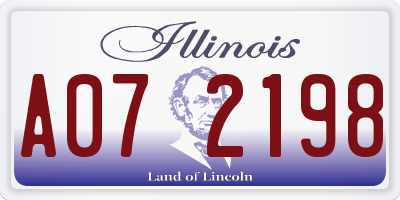 IL license plate A072198