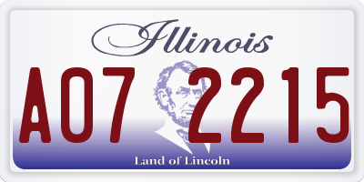 IL license plate A072215