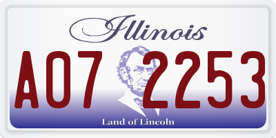 IL license plate A072253