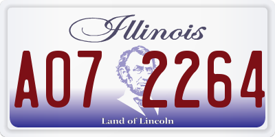 IL license plate A072264
