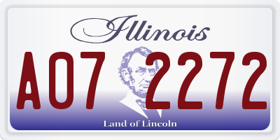IL license plate A072272