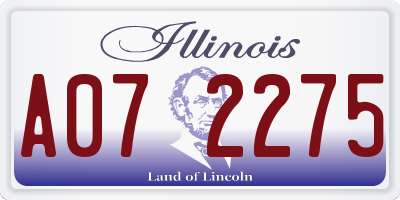 IL license plate A072275