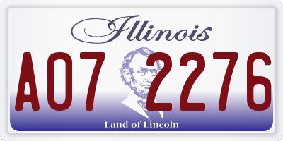 IL license plate A072276