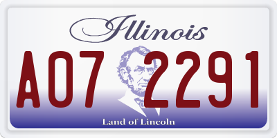 IL license plate A072291