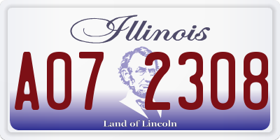 IL license plate A072308