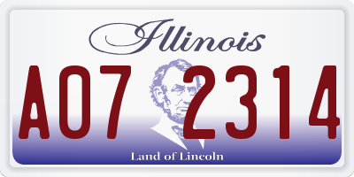 IL license plate A072314