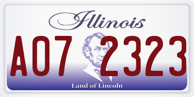 IL license plate A072323