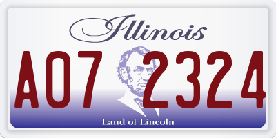 IL license plate A072324