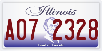 IL license plate A072328