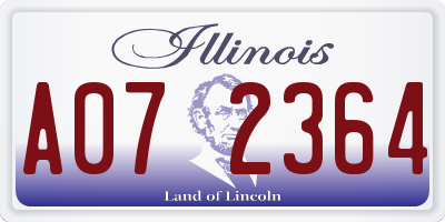 IL license plate A072364