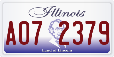 IL license plate A072379