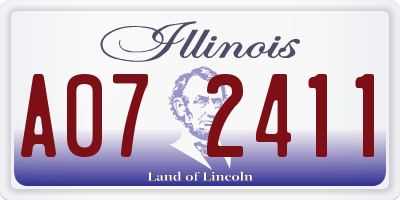 IL license plate A072411